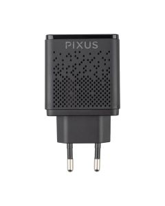 Зарядное устройство Pixus Fast 2 (2USB) Черное (Black)