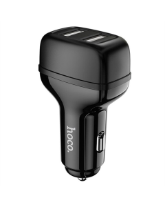 Автомобильное зарядное устройство Hoco Z36 Leader 2USB 2.4A Черный (Black)