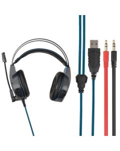 Навушники накладні Hoco W102 PC Cool Чорні Червоні (Black Red)