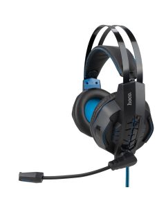 Навушники накладні Hoco W102 PC Cool Чорні Червоні (Black Red)