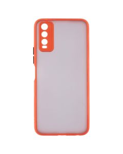 Чехол накладка для Vivo Y20/Y12S Bumper Matte Case Красный (Red)