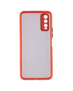 Чехол накладка для Vivo Y20/Y12S Bumper Matte Case Красный (Red)