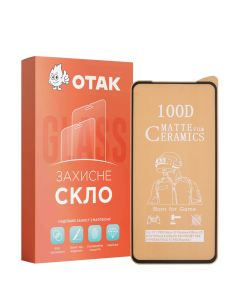 Защитное стекло для Xiaomi Redmi Note 10 Pro 9D Ceramics Matte Черное (Black)