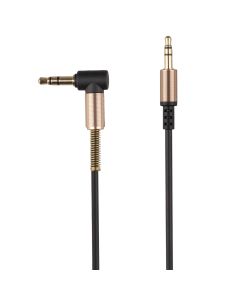 Кабель AUX Hoco UPA02 Spring Audio Чорний (Black)