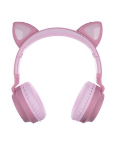 Бездротові повнорозмірні навушники Hoco W27 Cat Ear Рожеві (Pink)