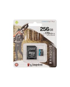 Карта памяти MicroSD Kingston Canvas Go Plus 256 Гб Class 10 + адаптер