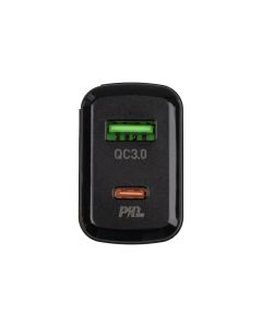 Зарядное устройство Hoco N5 PD20W QC3.0 + кабель Type-C to Lightning Черный (Black)