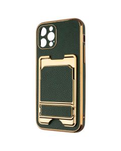 Чохол накладка для iPhone 12 Pro Gold Seria Зелена (Green)
