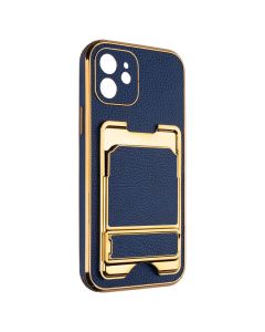 Чохол накладка для iPhone 12 Gold Seria Синя (Blue)