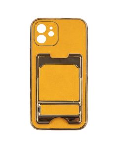 Чохол накладка для iPhone 12 Gold Seria Жовта (Yellow)
