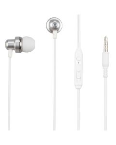 Навушники з мікрофоном XO EP38 in-ear earphones Срібні (Silver)