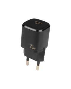 Зарядний пристрій Usams T36 XFK Super Cube QC&PD3.0 20W 3A + кабель Type-C to Lightning Чорний (Blac