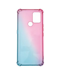 Чехол накладка для TECNO Pova WAVE Shine Синий Розовый (Blue Pink)