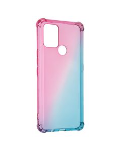 Чехол накладка для TECNO Pova WAVE Shine Синий Розовый (Blue Pink)