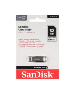USB Флеш 32Gb SanDisk Ultra Flair (USB 3.0) Срібна (Silver)