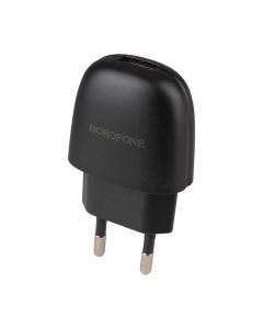 Зарядное устройство Borofone BA49A 2.1A + кабель Lightning Черный (Black)