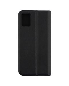 Чехол кейс для Samsung A31 кожаный Черный (Black)