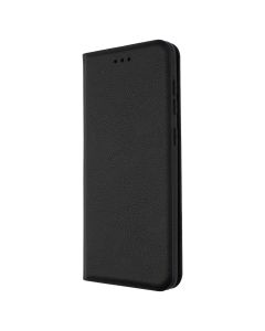 Чехол кейс для Samsung A31 кожаный Черный (Black)