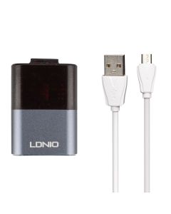 Зарядний пристрій Ldnio A2206 2USB 2.4A Micro-USB Білий (White)