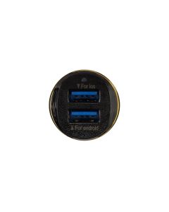 Автомобільний зарядний пристрій Gelius Ultra Voyager GU-CC02 2USB/2.4A Чорний (Black)