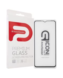 Захисне скло для Samsung A03 Coret 3D Чорне (Black)