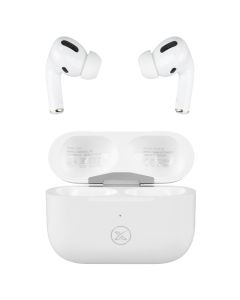 Бездротові навушники вкладиші XO F100 ANC with Wireless Charging Case Білі (White)