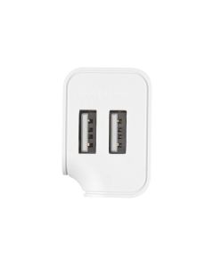 Зарядное устройство XO L35D 2USB/2.1A + кабель Micro-USB Белый (White)