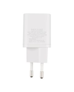 Зарядний пристрій Baseus Super Silicone PD Charger 25W + кабель Type-C to Type-C Білий (White)